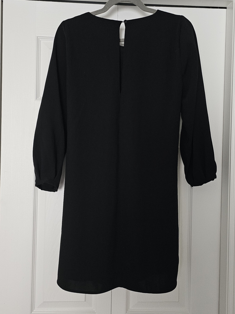 Zara Black Long Sleeve Shift Dress
